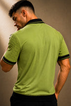 Premium Green Polo T Shirt for Men | Old Money Cotton Polo T Shirt