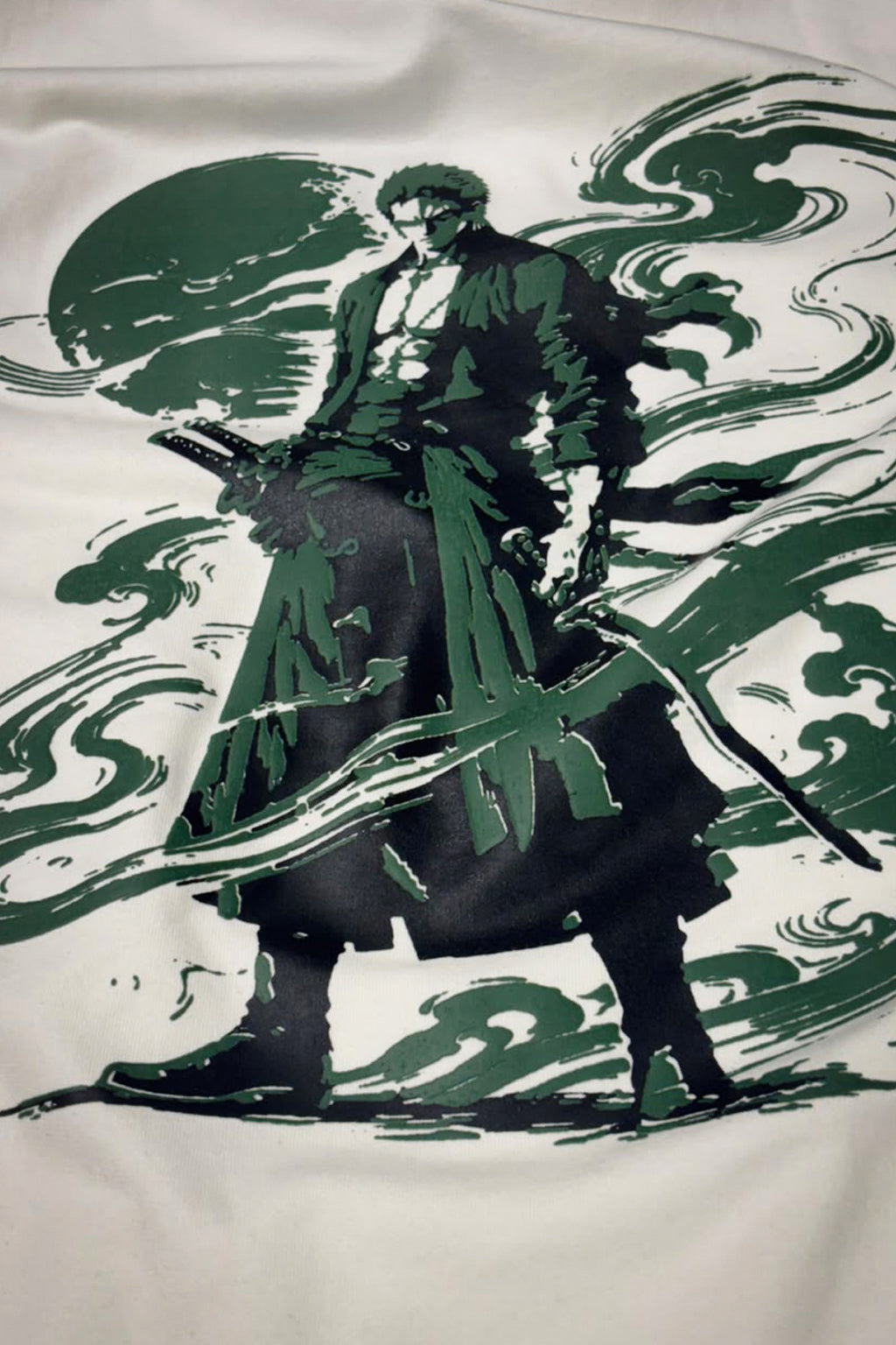 Zoro One Piece Premium Oversized T Shirt for Men | 240 GSM Cotton Anime Printed Tee