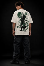 Zoro One Piece Premium Oversized T Shirt for Men | 240 GSM Cotton Anime Printed Tee