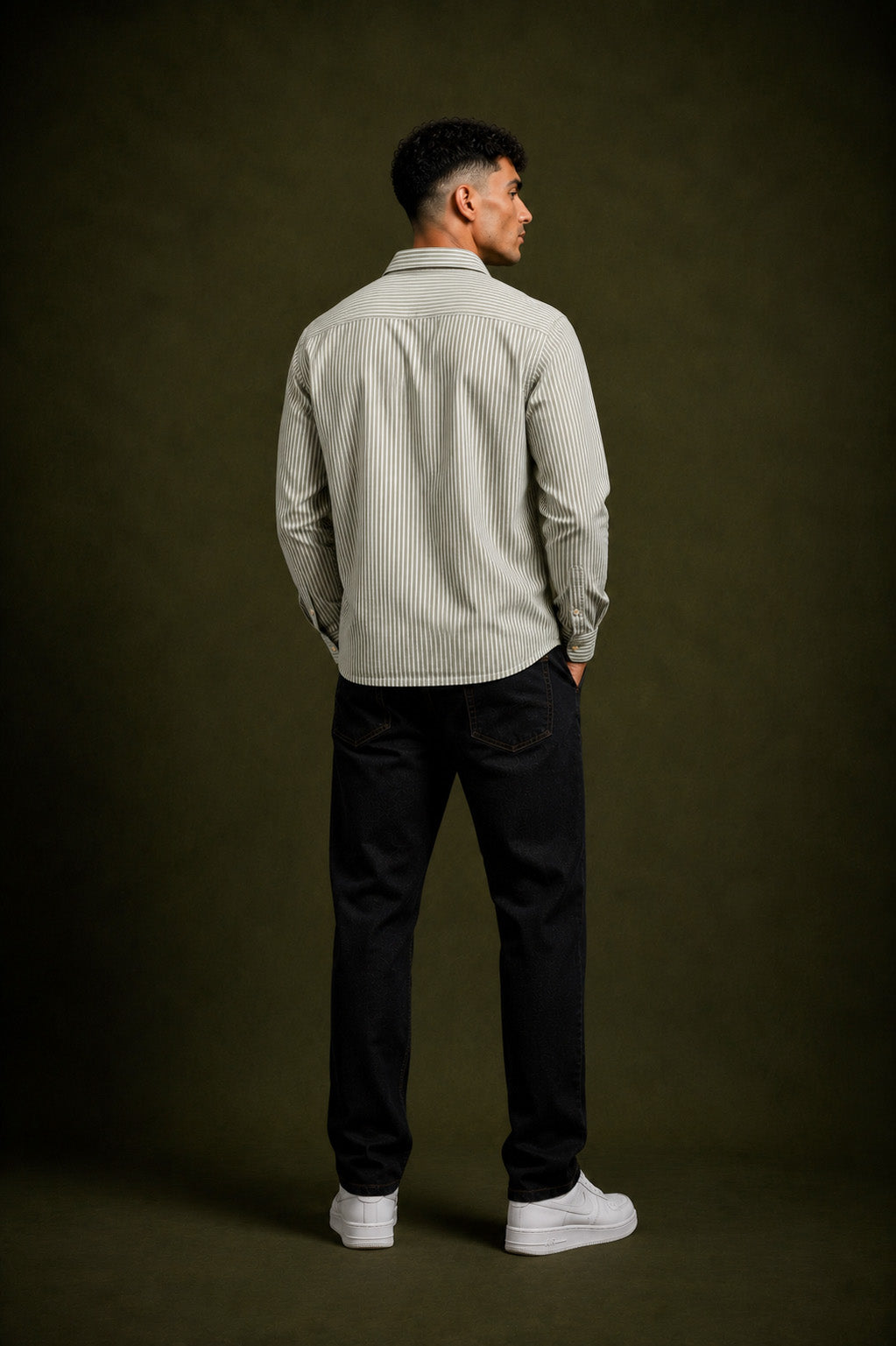 Premium Striped Cotton Linen Full Sleeve Shirt for Men | Casual Linen Blend Shirt
