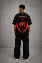 Spider Man Oversized T Shirt for Men | Premium 240 GSM Marvel Superhero Cotton T-Shirt