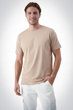 Neutral Beige Regular Fit T-Shirt | Everyday Soft Cotton Essential