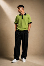 Premium Green Polo T Shirt for Men | Old Money Cotton Polo T Shirt