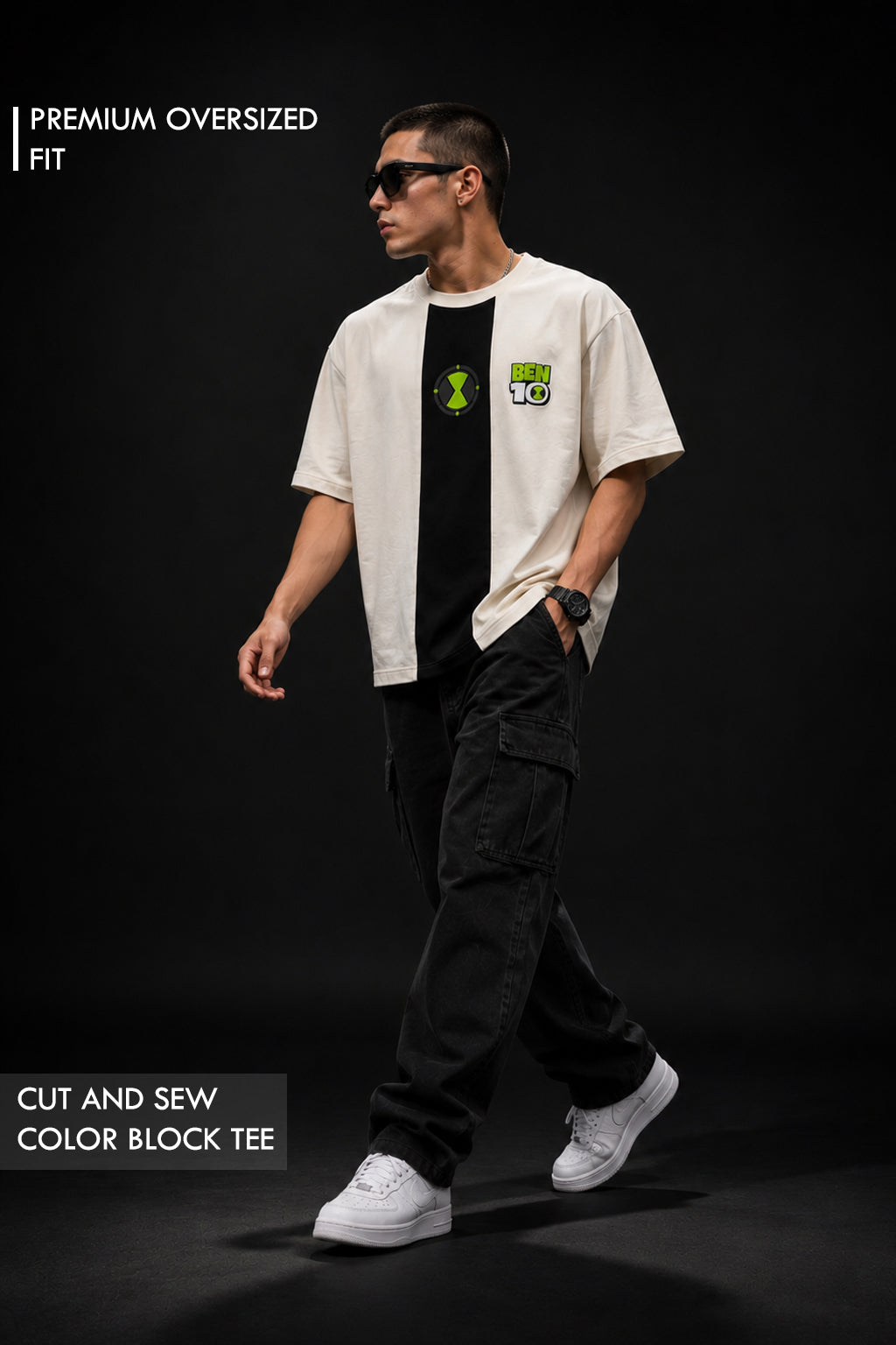 Ben 10 Premium 240 GSM Cotton T Shirt for Men | Cartoon Graphic Tee