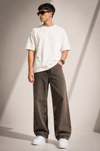 Premium Relaxed Straight Fit Denim Jeans for Men | Casual Jeans