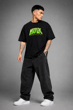 Hulk Premium 240 GSM T Shirt for Men | Marvel Superhero Cotton Graphic Tee