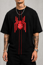 Spider Man Oversized T Shirt for Men | Premium 240 GSM Marvel Superhero Cotton T-Shirt