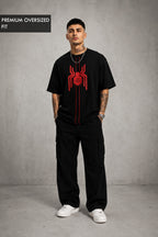 Spider Man Oversized T Shirt for Men | Premium 240 GSM Marvel Superhero Cotton T-Shirt
