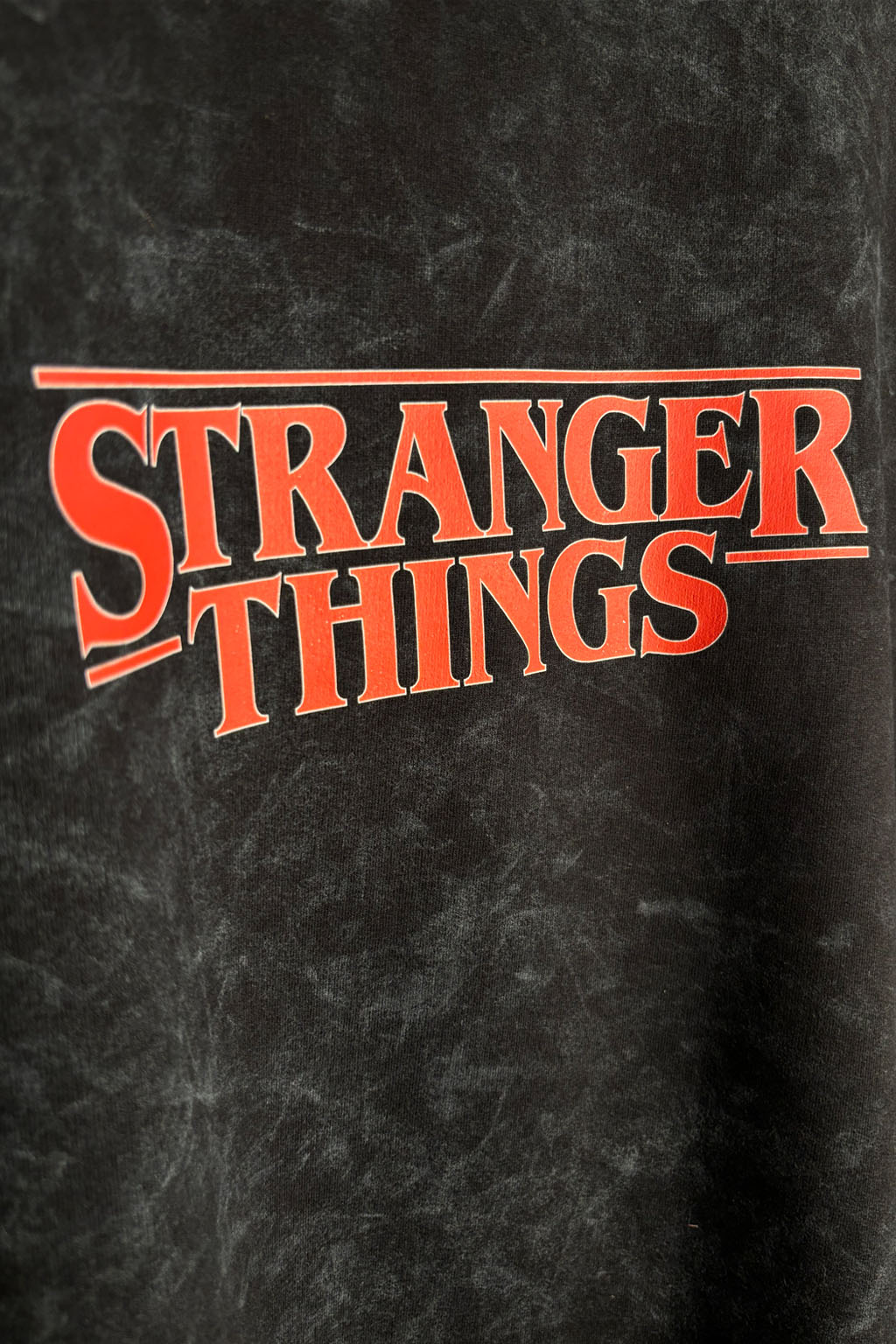 Stranger Things Acid Wash Oversized T Shirt for Men & Women