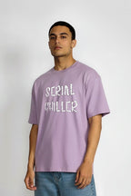 Unisex casual cotton t-shirt with "Serial Chiller" front print — oversized graphic tee for streetwear and everyday wear.