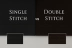 Comparison of stitching quality in t-shirts with single stitch versus double stitch