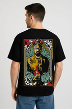 Premium oversized cotton t-shirt with Walter White Breaking Bad graphic back print
